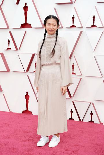 Chloé Zhao attends the 93rd Annual Academy Awards at Union Station on April 25, 2021 in Los Angeles, California. (Photo by Matt Petit/A.M.P.A.S. via Getty Images)