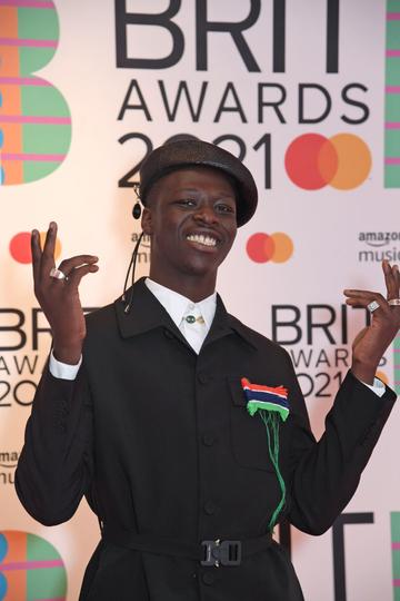 Pa Salieu arrives at The BRIT Awards 2021 at The O2 Arena on May 11, 2021 in London, England.  (Photo by David M. Benett/Dave Benett/Getty Images)