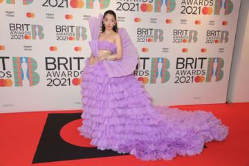 Rina Sawayama arrives at The BRIT Awards 2021 at The O2 Arena on May 11, 2021 in London, England.  (Photo by David M. Benett/Dave Benett/Getty Images)