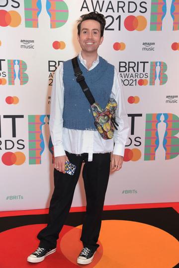 Nick Grimshaw arrives at The BRIT Awards 2021 at The O2 Arena on May 11, 2021 in London, England.  (Photo by David M. Benett/Dave Benett/Getty Images)