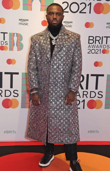 Headie One arrives at The BRIT Awards 2021 at The O2 Arena on May 11, 2021 in London, England.  (Photo by David M. Benett/Dave Benett/Getty Images)