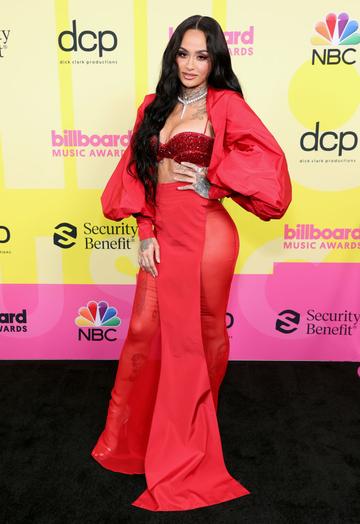 Kehlani poses backstage for the 2021 Billboard Music Awards, broadcast on May 23, 2021 at Microsoft Theater in Los Angeles, California. (Photo by Rich Fury/Getty Images for dcp)