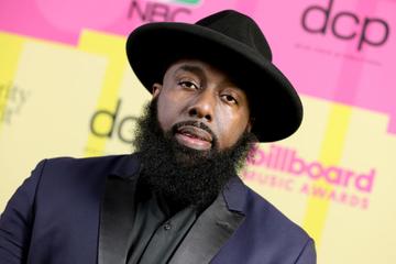 Trae tha Truth poses backstage for the 2021 Billboard Music Awards, broadcast on May 23, 2021 at Microsoft Theater in Los Angeles, California. (Photo by Rich Fury/Getty Images for dcp)
