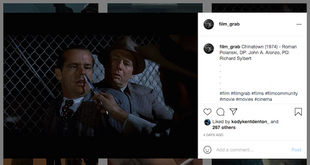 movie review pages on instagram