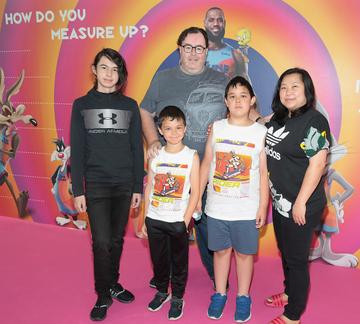 Jared Hetherington ,Tony Hetherington,Tommy Hetherington,Jackie Hetherington and Patcharee Hetherington at the Irish Premiere screening of Space Jam : A New Legacy at the Odeon Cinema in Point Square,Dublin
Picture PIP