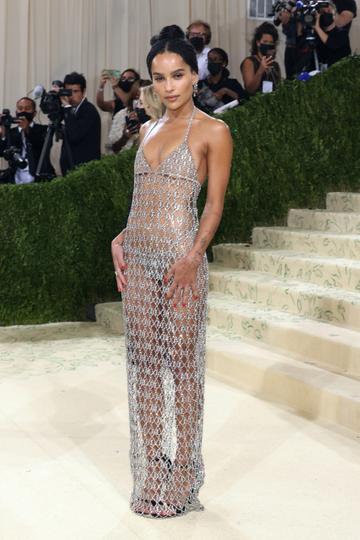 NEW YORK, NEW YORK - SEPTEMBER 13: Zoe Kravitz attends the 2021 Met Gala benefit "In America: A Lexicon of Fashion" at Metropolitan Museum of Art on September 13, 2021 in New York City. (Photo by Taylor Hill/WireImage)