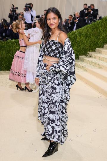 NEW YORK, NEW YORK - SEPTEMBER 13: Emma Raducanu
attends The 2021 Met Gala Celebrating In America: A Lexicon Of Fashion at Metropolitan Museum of Art on September 13, 2021 in New York City. (Photo by Theo Wargo/Getty Images)