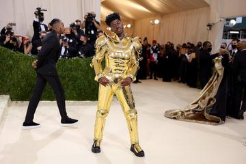 NEW YORK, NEW YORK - SEPTEMBER 13: Lil Nas X attends The 2021 Met Gala Celebrating In America: A Lexicon Of Fashion at Metropolitan Museum of Art on September 13, 2021 in New York City. (Photo by John Shearer/WireImage)