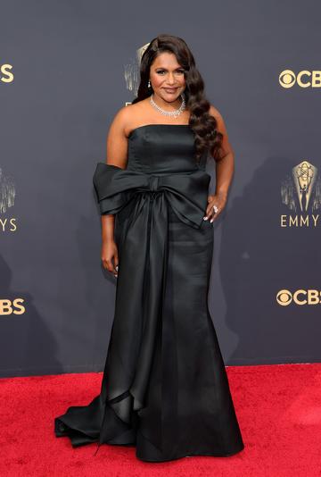 LOS ANGELES, CALIFORNIA - SEPTEMBER 19: Mindy Kaling attends the 73rd Primetime Emmy Awards at L.A. LIVE on September 19, 2021 in Los Angeles, California. (Photo by Rich Fury/Getty Images)