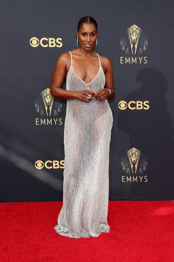 LOS ANGELES, CALIFORNIA - SEPTEMBER 19: Issa Rae attends the 73rd Primetime Emmy Awards at L.A. LIVE on September 19, 2021 in Los Angeles, California. (Photo by Rich Fury/Getty Images)