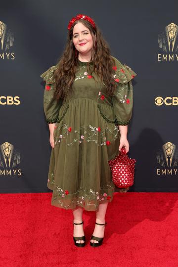 LOS ANGELES, CALIFORNIA - SEPTEMBER 19: Aidy Bryant attends the 73rd Primetime Emmy Awards at L.A. LIVE on September 19, 2021 in Los Angeles, California. (Photo by Rich Fury/Getty Images)