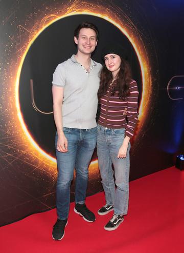 Ciaran Busby and Sarah Downey at the special screening of the film Dune
Pic Brian McEvoy