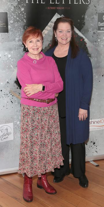 Ann Russell and Kathleen Warner Yeates pictured at the Irish Premiere screening of Robbie Walshs film The Letters at the Odeon Point Square.
Picture Brian McEvoy