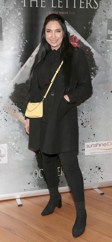 Alannah Hennessey  pictured at the Irish Premiere screening of Robbie Walshs film The Letters at the Odeon Point Square.
Picture Brian McEvoy
No Repro fee for one use