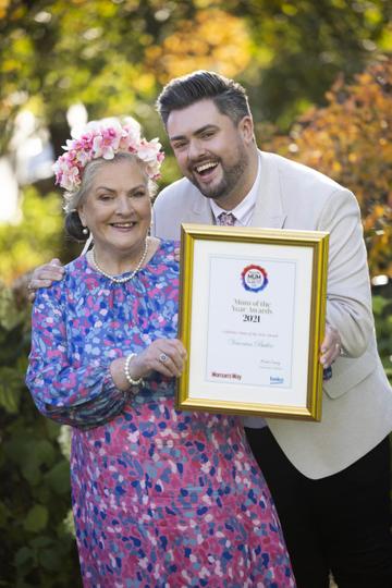 Celebrity Mum of the Year Award Winner, Veronica ‘Fron’ Butler pictured with proud son James Patrice at the Woman’s Way and Beko Mum of the Year Award at the Intercontinental Hotel. Picture Andres Poveda