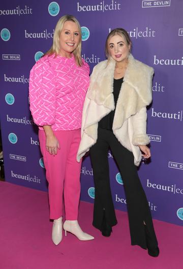 Romy Carroll and Alice McAlinden pictured at the Beauti Edit launch.
Pic Brian McEvoy