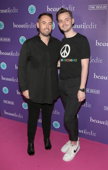 Keith Cullen and Ryan Hannigan pictured at the Beauti Edit launch.
Pic Brian McEvoy