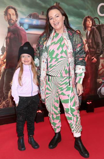Triona McCarthy and her daughter Minnie pictured at the special preview screening of Ghostbusters Afterlife in Movies at Dundrum,Dublin.
Pic Brian McEvoy