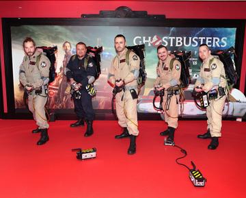 Stuart McCarthy, Paul Higginson, Jonathan O Brien,Alan Coates, and Damien Pollock pictured at the special preview screening of Ghostbusters Afterlife in Movies at Dundrum,Dublin.
Pic Brian McEvoy