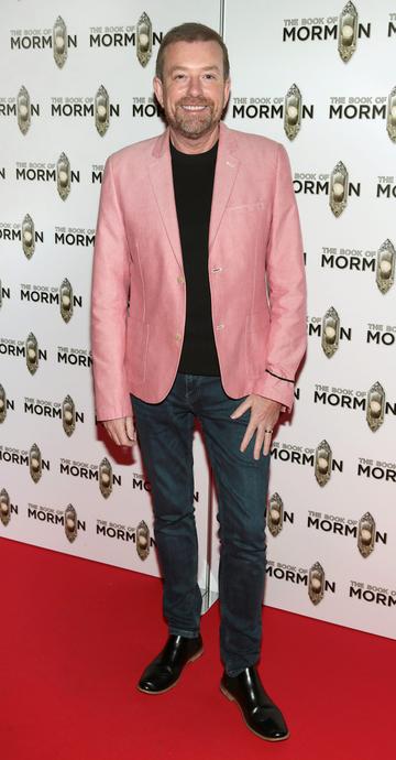 Alan Hughes pictured at the opening of the musical 'The Book of Mormon' at the Bord Gais Energy Theatre,Dublin.
Pic Brian McEvoy