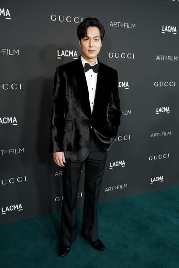 Lee Min Ho attends the 10th Annual LACMA ART+FILM GALA honoring Amy Sherald, Kehinde Wiley, and Steven Spielberg presented by Gucci at Los Angeles County Museum of Art on November 06, 2021 in Los Angeles, California. (Photo by Presley Ann/Getty Images for LACMA)
