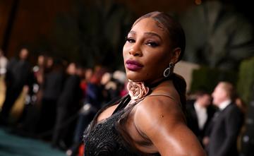 Serena Williams wearing Gucci, attend the 10th Annual LACMA ART+FILM GALA honoring Amy Sherald, Kehinde Wiley, and Steven Spielberg presented by Gucci at Los Angeles County Museum of Art on November 06, 2021 in Los Angeles, California. (Photo by Presley Ann/Getty Images for LACMA)
