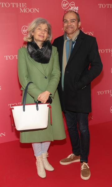 Marian Lovett and Joseph M Keegan pictured at the Virgin Media Dublin International Film Festival special preview screening of TO THE MOON in the Light House Cinema,Dublin
Pic Brian McEvoy