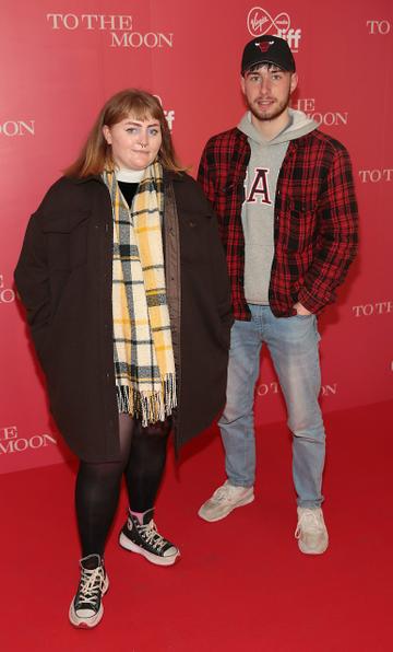 Victoria Twamley and James Mulligan pictured at the Virgin Media Dublin International Film Festival special preview screening of TO THE MOON in the Light House 
Pic Brian McEvoy