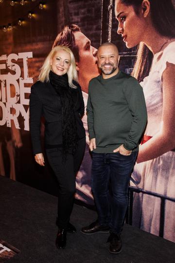 Ivana Ostrowski and Darren Bennett pictured at a special preview screening of  West Side Story in the Light House Cinema Dublin. Picture Andres Poveda