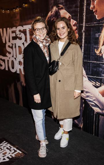 Aine Neenan and Maeve Donaldson pictured at a special preview screening of West Side Story in the Light House Cinema Dublin. Picture Andres Poveda