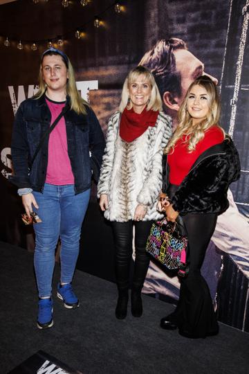 Ashling Holloway, Trisha Geoff and Debbie O'Rourke pictured at a special preview screening of West Side Story in the Light House Cinema Dublin. Picture Andres Poveda