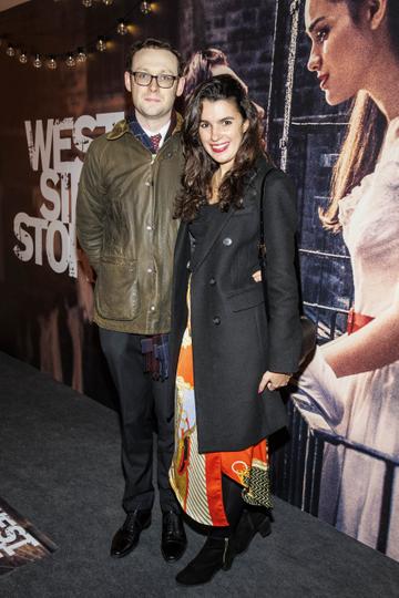 Mathew Judge, Cristiane Amorim pictured at a special preview screening of  West Side Story in the Light House Cinema Dublin. Picture Andres Poveda