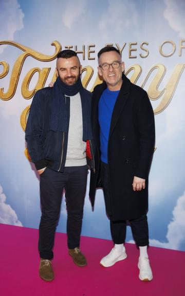 Adam Maryniak and Brendan Courtney pictured at a special preview screening of Searchlight Picture’s “The Eyes of Tammy Faye” in the Light House Cinema Dublin. Picture Andres Poveda