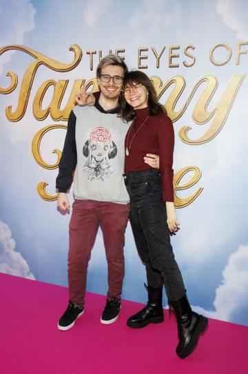 Pedro Pacheco and Phillipa Porto pictured at a special preview screening of Searchlight Picture’s “The Eyes of Tammy Faye” in the Light House Cinema Dublin. Picture Andres Poveda