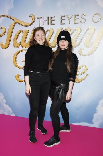Joanna Kenny and Vanessa Murray pictured at a special preview screening of Searchlight Picture’s “The Eyes of Tammy Faye” in the Light House Cinema Dublin. Picture Andres Poveda