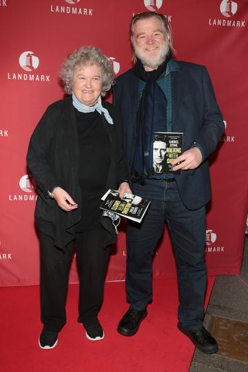 Brenda Fricker and Brendan Gleeson at the opening of Landmark Productions and Lovano's world premiere production of Gabriel Byrne's Walking with Ghosts at the  Gaiety Theatre, Dublin.

Picture: Brian McEvoy/PIP