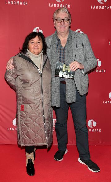 Colm Hayes and his wife Anne at the opening of Landmark Productions and Lovano's world premiere production of Gabriel Byrne's Walking with Ghosts at the  Gaiety Theatre, Dublin.
Picture: Brian McEvoy/PIP