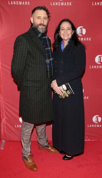 Minister Catherine Martin with her husband Francis Noel Duffy at the opening of Landmark Productions and Lovano's world premiere production of Gabriel Byrne's Walking with Ghosts at the  Gaiety Theatre, Dublin.
Picture: Brian McEvoy/PIP