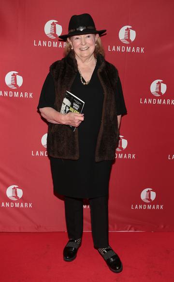 Joan Bergin at the opening of Landmark Productions and Lovano's world premiere production of Gabriel Byrne's Walking with Ghosts at the  Gaiety Theatre, Dublin.
Picture: Brian McEvoy/PIP