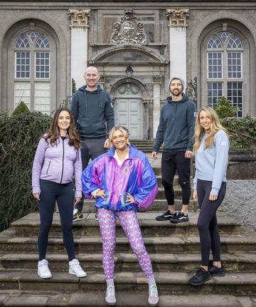 Joe Wicks and Dr Alex George among dozens of health and fitness stars announced for WellFest Pictured to mark the launch of WellFest 2022, in association with Gym+Coffee, were Fitness coach and lifestyle influencer, Niamh Cullen, Karl Swaine and Diarmuid McSweeney, cofounders of athleisure brand Gym+Coffee, the new headline partner of WellFest, Helena Ryan and Katie Ryan, cofounders of WellFest. 
Pic: Marc O’Sullivan