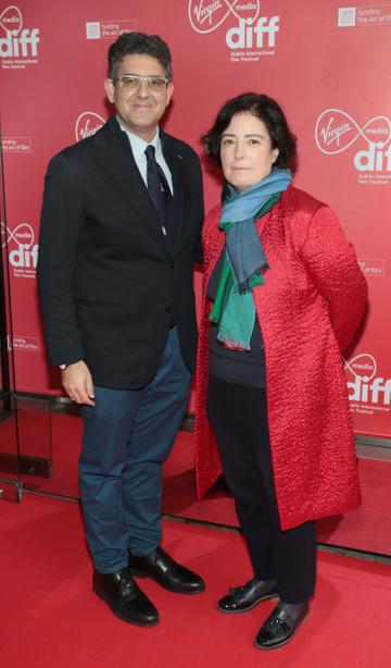 Ruben Lopez and Grainne Humphreys at the Virgin Media Dublin International Film Festival 2022 programme launch at the Lighthouse Cinema ,Dublin.
Pic Brian McEvoy