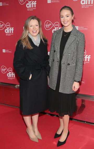 Niamh Molloy and Shannon Rock at the Virgin Media Dublin International Film Festival 2022 programme launch at the Lighthouse Cinema ,Dublin.
Pic Brian McEvoy
