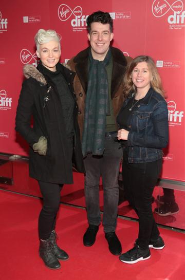 Carolyn Bracken,Edwin Mullane and Lesley Conroy at the Virgin Media Dublin International Film Festival 2022 programme launch at the Lighthouse Cinema ,Dublin.
Pic Brian McEvoy