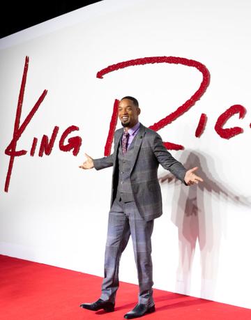All smiles, the charismatic Will Smith has been nominated for Best Actor for his performance in King Richard (Photo by Puja Bhatia/Getty Images)