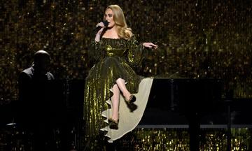 LONDON, ENGLAND - FEBRUARY 08: (EDITORIAL USE ONLY) Adele performs during The BRIT Awards 2022 at The O2 Arena on February 08, 2022 in London, England. (Photo by Karwai Tang/WireImage)
