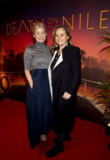 Maureen Ryan and Debbie O'Donnell pictured at the special preview screening of 20th Century Studios,  Death On The Nile in the Stella Cinema Rathmines. Picture Andres Poveda
