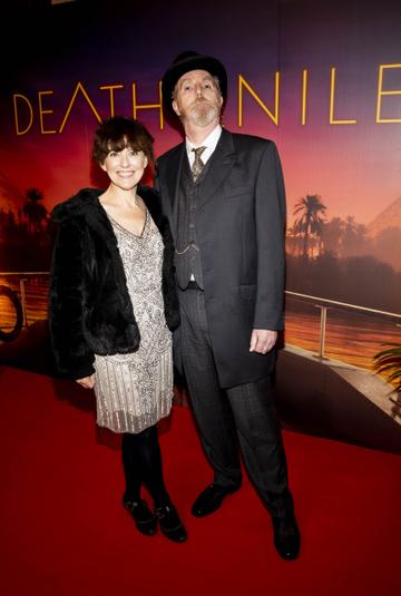 Mairead Devlin and Mike Finn pictured at the special preview screening of 20th Century Studios, Death On The Nile in the Stella Cinema Rathmines. Picture Andres Poveda