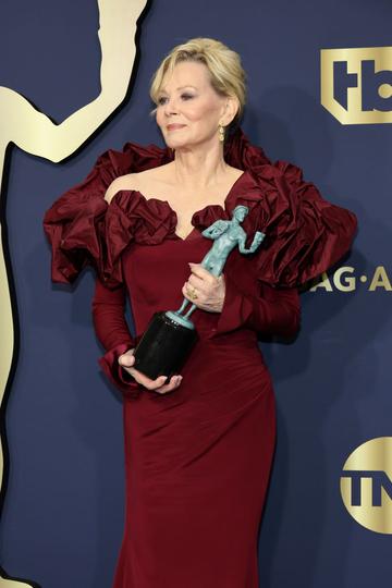 Jean Smart won the award of Outstanding Performance by a Female Actor in a Comedy Series for her role in Hacks. (Photo by Amy Sussman/WireImage)