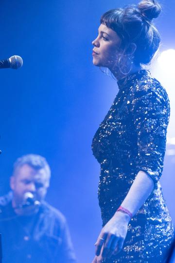 Mick Flannery and Susan O'Neill pictured performing at the RTÉ Choice Music Prize in Vicar Street. Picture Andres Poveda