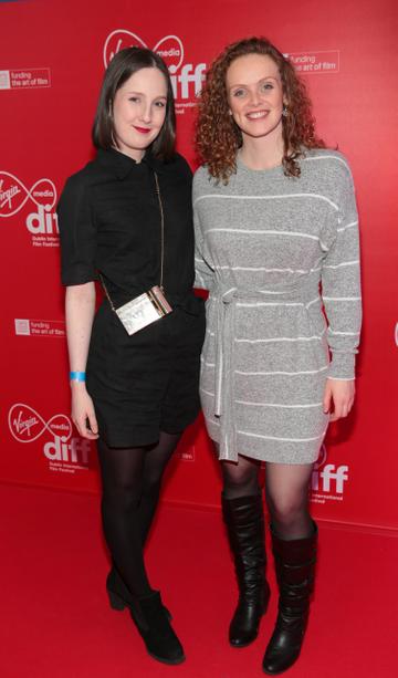 Grainne Blumenthal and Helen Corby at the Virgin Media Dublin International Film Festival Closing Gala screening of the film My Old School at Cineworld, Dublin.
Picture Brian McEvoy